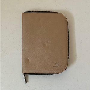 Halston Heritage Tan Cosmetics Bag